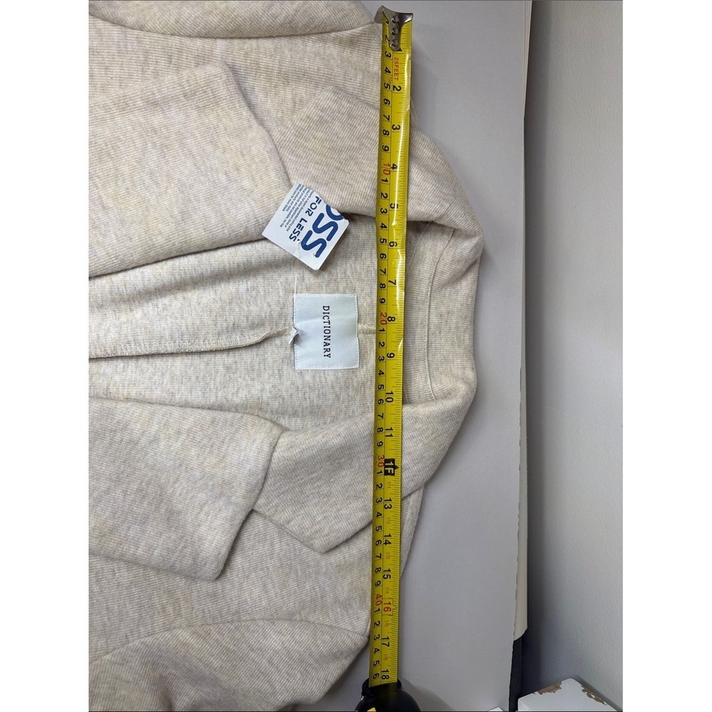 Dictionary Open-Front Cream Cardigan Coatigan - Picture 11 of 11